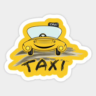 Yellow Taxi for VIP Sticker